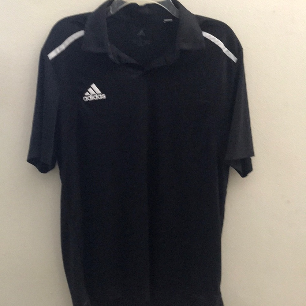 Adidas Men's Black Polo Shirt